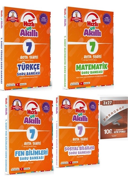 Tammat 2026 7. Sınıf Tüm Dersler Rota Serisi Hızlı ve Akıllı Soru Bankası Seti+Anla Kazan Paragraf