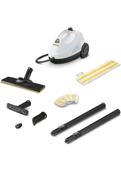 Karcher, Sc 2 Easyfix Buharlı Temizlik Makinesi, 3.5 Bar, 75 Metrekare Temizleme Alanı, 1.512-600.0, 3.2 Bar, Beyaz
