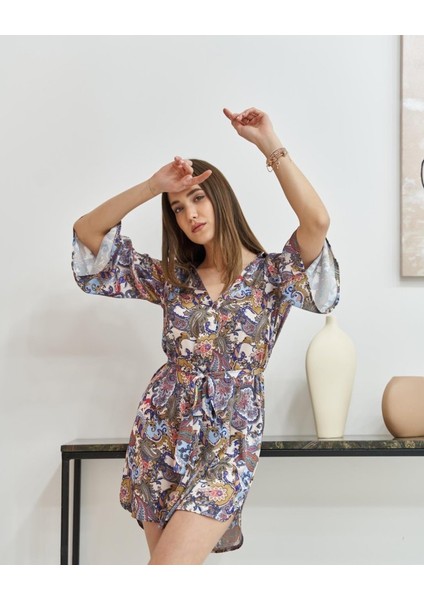 Desenli Desenli Gömlek Elbise fırsatları