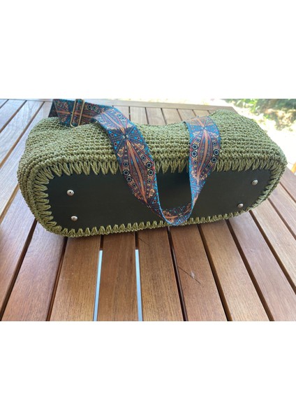 Simli Kağıt Ip El Örgüsü Omuz Çantası modelleri