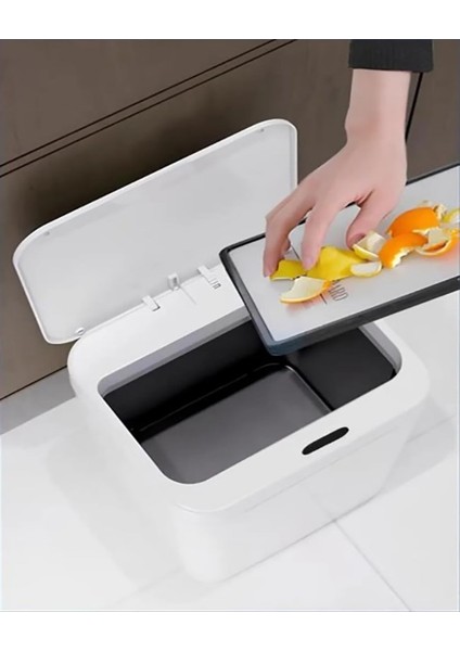 18 Litre Sensörlü Otomatik Çöp Kovası Ofis Mutfak Banyo Balkon Çöp Kovası