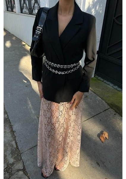 Maxi Dantel Etek 4047