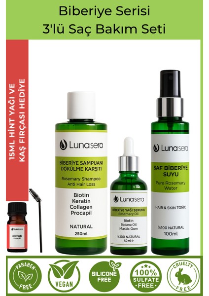 Biberi Serisi Anti Hair Loss Şampuan,serum ve Tonik Seti 3'lü.