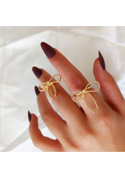 Ladybirdbujiteri Fiyonk Kurdela Model Ayarlanabilir Yüzük