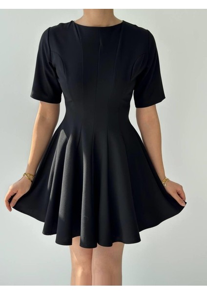 Crem Pliseli Elbise modelleri