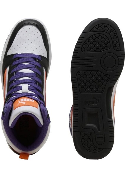 Rebound V6 Mid Günlük Bilekli Spor Ayakkabı Siyah Mor fırsatları