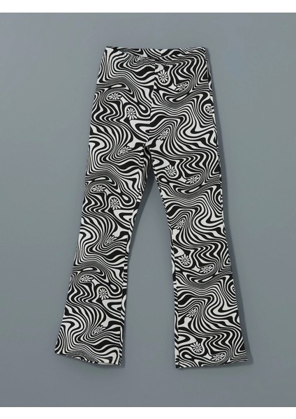 Lcw Kids Beyaz Beli Lastikli Ispanyol Paça Kız Çocuk Tayt