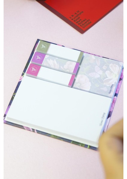 Victorias Journals Sticky Notes Yapışkanlı Kağıt 12X12 cm , 5 Değişik Ebat 5X40 Yaprak.