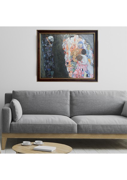 Gustav Klimt (Ölüm ve Yaşam 1910-1915) Çerçeveli Klasik Vintage Duvar Tablo fiyatları
