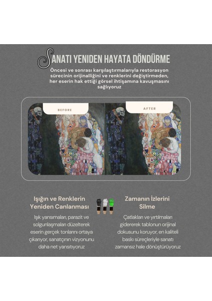 Gustav Klimt (Ölüm ve Yaşam 1910-1915) Çerçeveli Klasik Vintage Duvar Tablo fırsatları