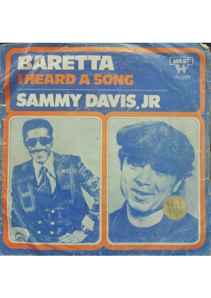 Sammy Davis, Jr – Baretta / I Heard A Song 1978 Tr Baskı 45 Lik