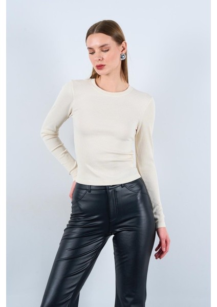 Uzun Kollu Body - Ekru