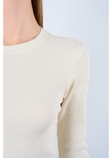 Uzun Kollu Body - Ekru