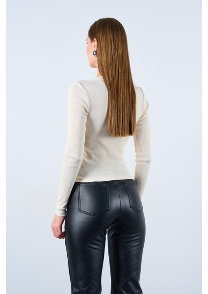 Uzun Kollu Body - Ekru