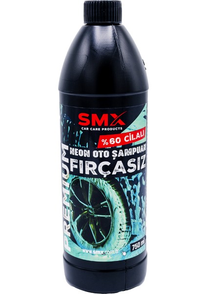 Premium % 60 Cilalı Neon Oto Yıkama Şampuanı 750 ml