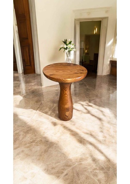 Tekli Dekoratif Mantar Sehpa | Açık Ceviz Renk fiyatları