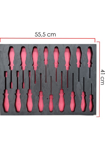 Takım Arabası Içi Düzenleyici Boş Eva Seti Organizer 5'li Set Sünger 55,5cm x 41 cm Malzemesiz fiyatları