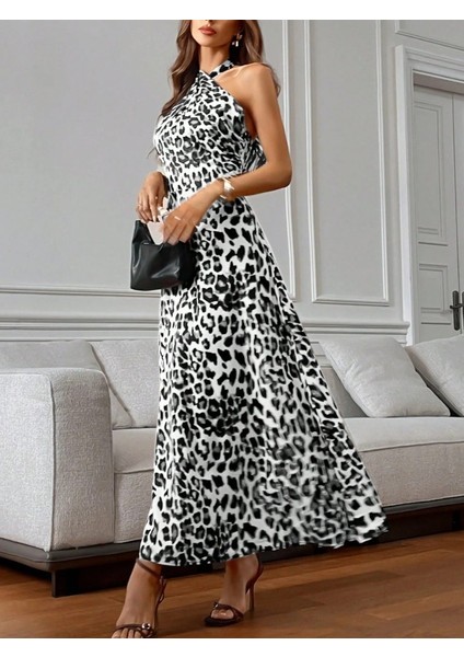 Kadın Omuzlardan Açık Boyundan Çapraz Bağlama Detaylı Süprem Elbise fiyatları