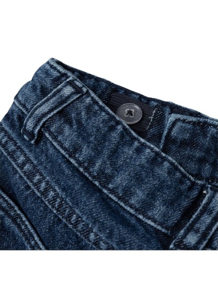 Kız Çocuk Kalp Desenli Kot Pantolon 13232570 indirimleri