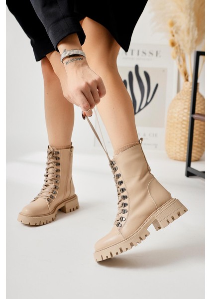 Suzette Nud Bağcıklı Kalın Tabanlı Bot fiyatları