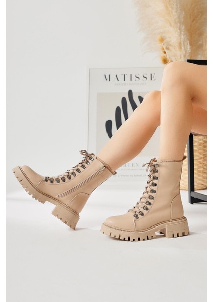 Suzette Nud Bağcıklı Kalın Tabanlı Bot fırsatları