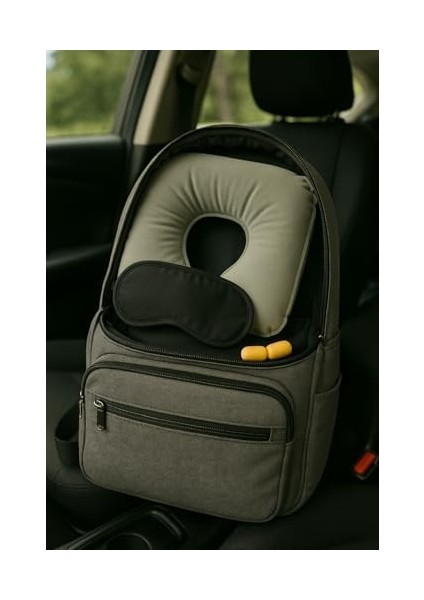 Store Seyahat Konfor Seti - Şişme Boyun Yastığı, Göz Bandı ve Kulak Tıkacı 3'lü Kit modelleri