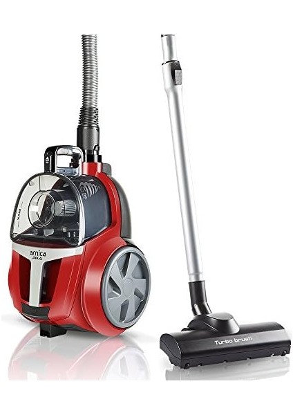 Pika Kırmızı Toz Hazneli Elektrikli Süpürge, 250 W, 2.5 L Hazne, Hepa 13 Filtre, Kırmızı modelleri