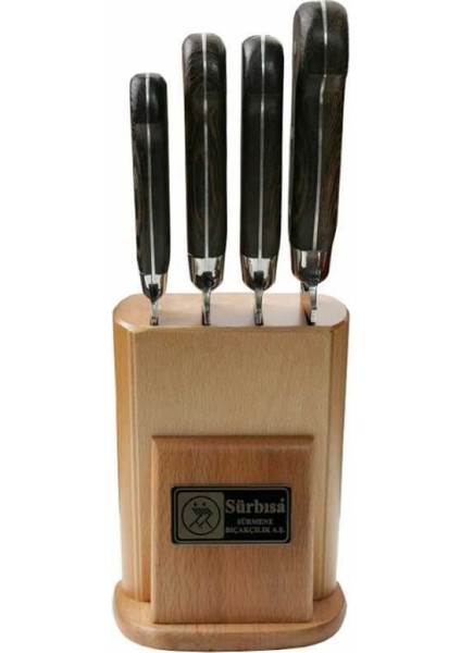 Sürbisa 61502-YM-N Naturel Ahşaplı Mutfak Seti Pimli Sap
