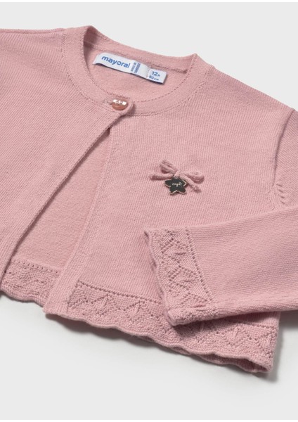 Kız Bebek Örme Hırka Pembe 302 modelleri