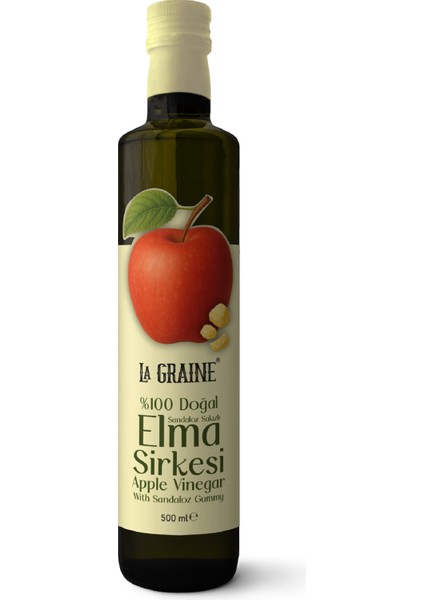 La Graıne Sandaloz Sakızlı Elma Sirkesi 500 ml