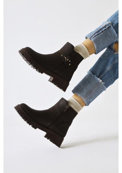 Nico Kahve Oval Burunlu Toka Deteylı Bot fiyatları