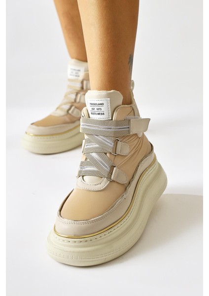 Festina Bej Kumaş Detaylı Cırtcırtlı Spor Bot