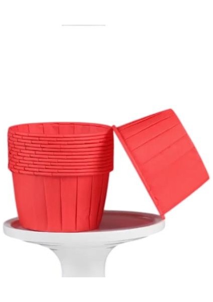 Cupcake/muffin /suffle Kek Kapsülü Kırmızı 50 Li