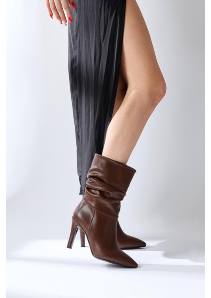 Wilma Kahve Körüklü Ince Topuklu Bot fırsatları