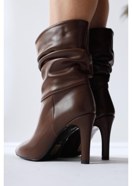 Wilma Kahve Körüklü Ince Topuklu Bot indirimleri
