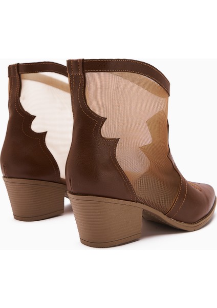 Sevala Taba Nakışlı Trasparan Detaylı Western Kadın Yazlık Bot indirimleri