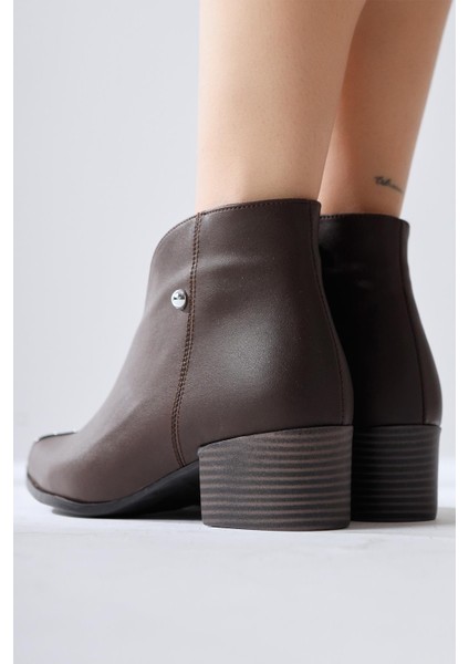 Jay Kahve Sivri Burunlu Metal Detaylı Bot fırsatları