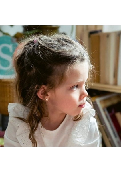 Laatikui Kalp Damızlık Küpe Kızlar Için 925 Ayar Gümüş Çıtçıt 14K Gerçek Altın Kaplama Küpe (Yurt Dışından) modelleri