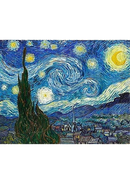 Vincent Van Gogh Yıldızlı Gece Kanvas Tablo (48 x 60 Cm) fiyatları