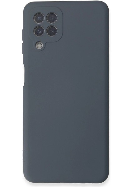 Samsung Galaxy A22 Kılıf Nano Içi Kadife Silikon - Gri - TYIGO9435-8981