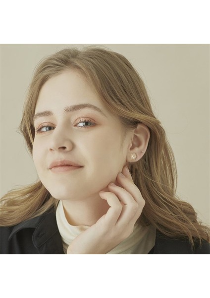 Laatikui Küpe Kız Çocuklar Için S925 Gümüş Post Altın Kaplama Mektup Küpe (Yurt Dışından) modelleri