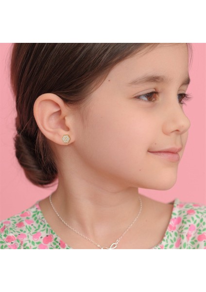 Laatikui Küpe Kız Çocuklar Için S925 Gümüş Post Altın Kaplama Mektup Küpe (Yurt Dışından) fırsatları