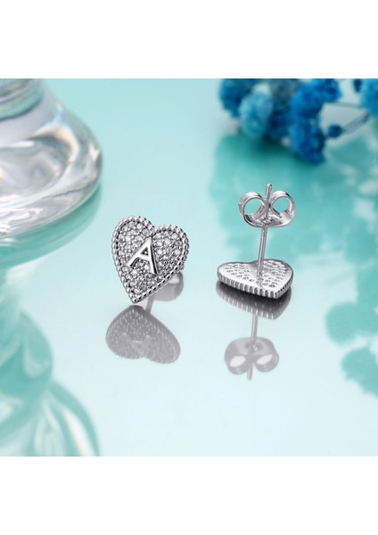 Laatikui Kalp Damızlık Küpe Kız Kübik Küpe Kadınlar Için Yürüyor Kız (Yurt Dışından) indirimleri