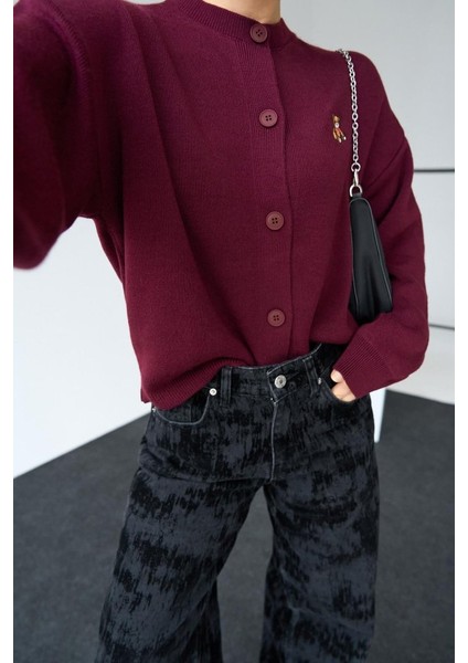 Ayıcıklı Hırka - Bordo fırsatları