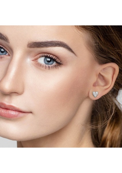 Laatikui Kalp Damızlık Küpe Kızlar Için S925 Gümüş Post 14K Altın Kaplama Dainty Mektup Küpe Kadın Kız Çocuklar Için Hassas Kız Küpe (Yurt Dışından) modelleri