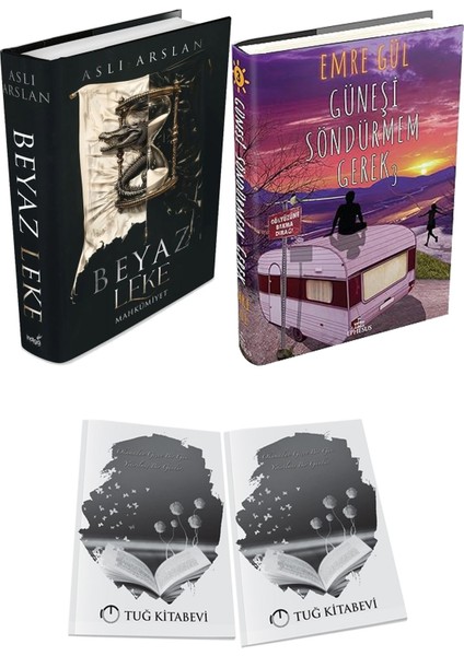 Güneşi Söndürmem Gerek 3 Ciltli ve Beyaz Leke Mahkumiyet Ciltli Aslı Arslan 2li Set + Hediyeli