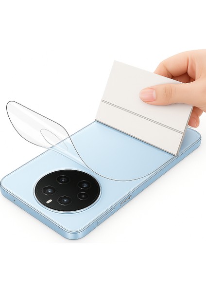 Huawei P60 Pro Arka Kapak Koruyucu Hidrojel Nano Esnek Şeffaf