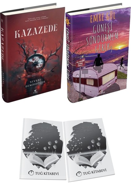 Güneşi Söndürmem Gerek 3 Ciltli ve Kazazede 3 Ciltli Şevval Demirdöğer 2li Set + Hediyeli