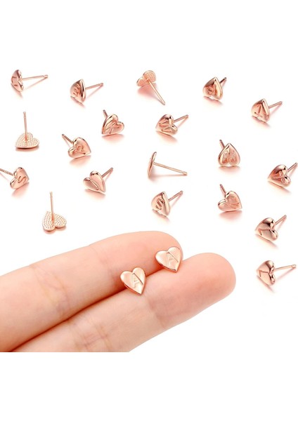 Laatikui Kalp Damızlık Küpe Kızlar Için S925 Gümüş Post 14K Altın Kaplama Dainty Mektup Küpe Kadın Kız Çocuklar Için Hassas Kız Küpe (Yurt Dışından) modelleri