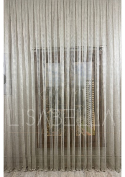 Zarafet Işıltısı Kappuçino Bal Peteği Tül (Ekstrafor Dikişli Pilesiz) modelleri